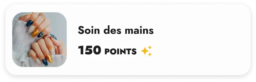 Soin des mains à 150 points